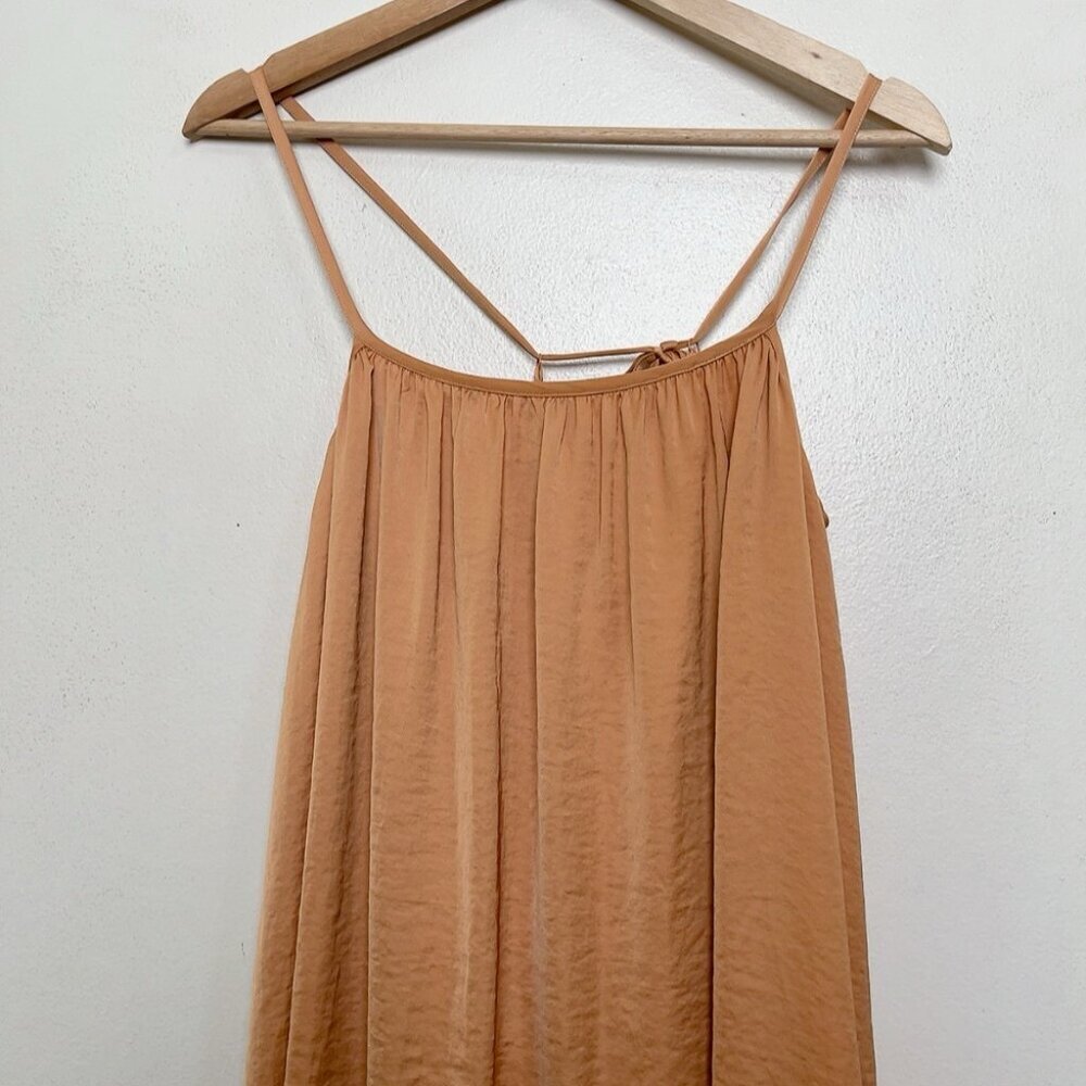 Oak + Fort Womens Medium Orange Slip Dress - Picture 3 of 12